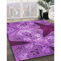 Patterned Purple Rug, pat2040pur