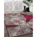 Patterned Maroon Purple Novelty Rug in Family Room, pat2040