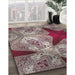 Machine Washable Transitional Velvet Maroon Purple Rug in a Family Room, wshpat2040