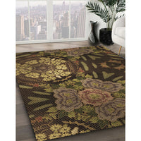 Patterned Light Brown Rug, pat2041brn