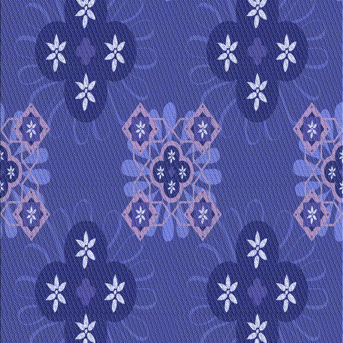 Patterned Light Slate Blue Rug, pat2042blu