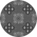 Square Patterned Gray Rug, pat2042gry