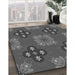 Patterned Gray Rug in Family Room, pat2042gry