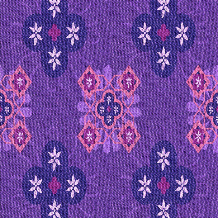 Machine Washable Transitional Amethyst Purple Rug, wshpat2042pur