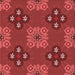 Round Patterned Red Rug, pat2042rd