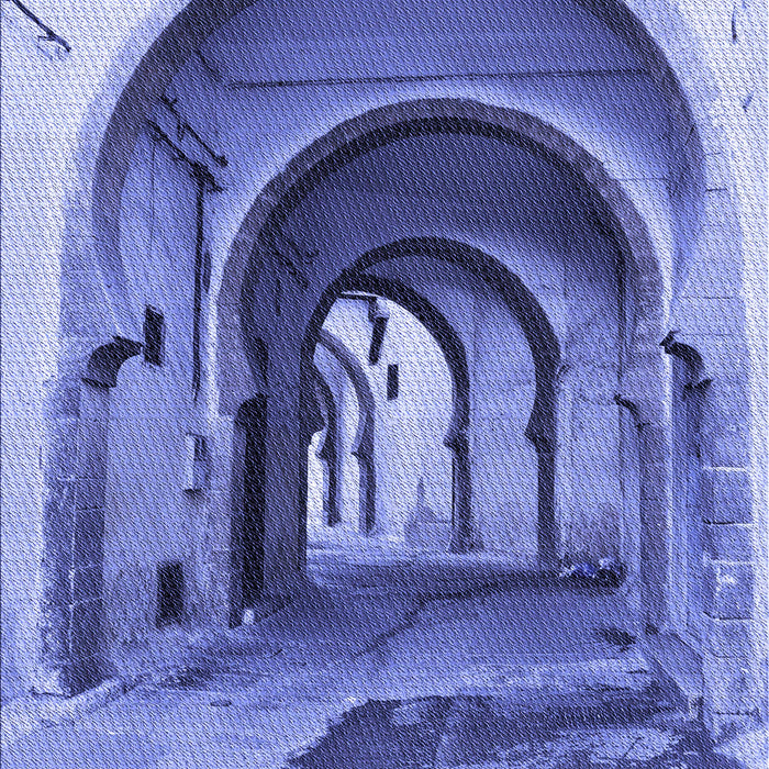 Patterned Sky Blue Rug, pat2043blu