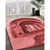 Patterned Red Rug, pat2043rd