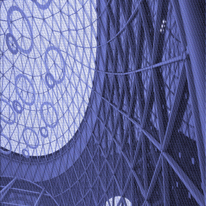 Patterned Sky Blue Rug, pat2044blu