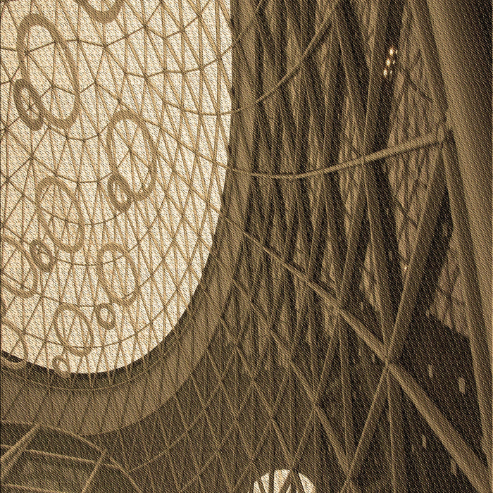 Machine Washable Transitional Peru Brown Rug, wshpat2044brn