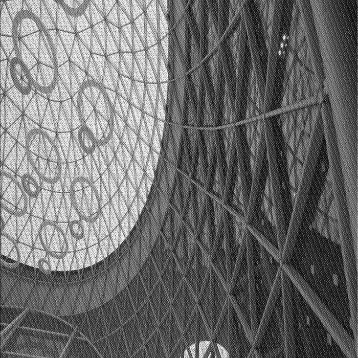 Patterned Dark Gray Black Rug, pat2044gry