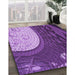 Machine Washable Transitional Purple Rug in a Family Room, wshpat2044pur