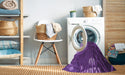 Machine Washable Transitional Purple Rug in a Washing Machine, wshpat2044pur