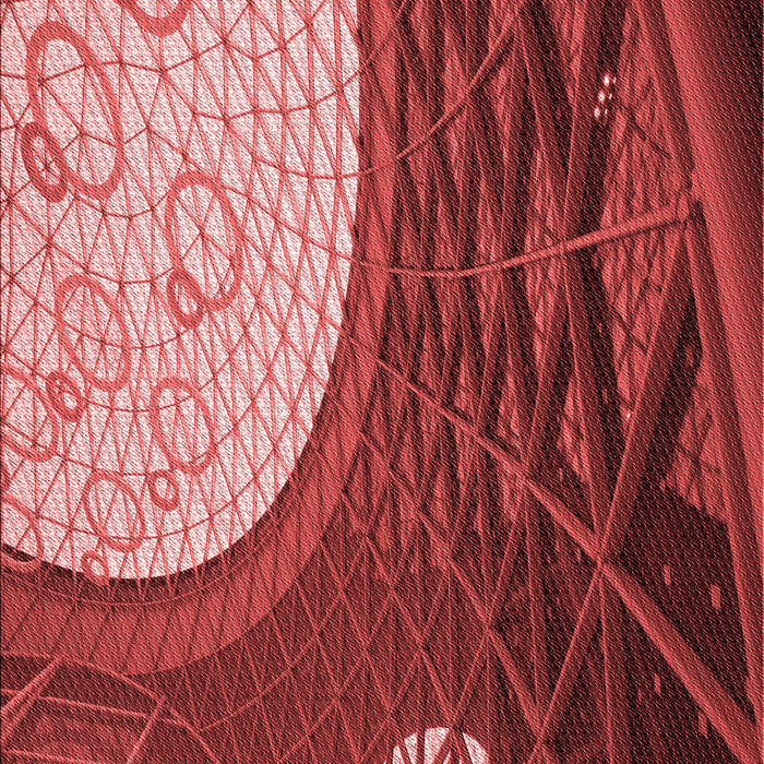 Patterned Red Rug, pat2044rd