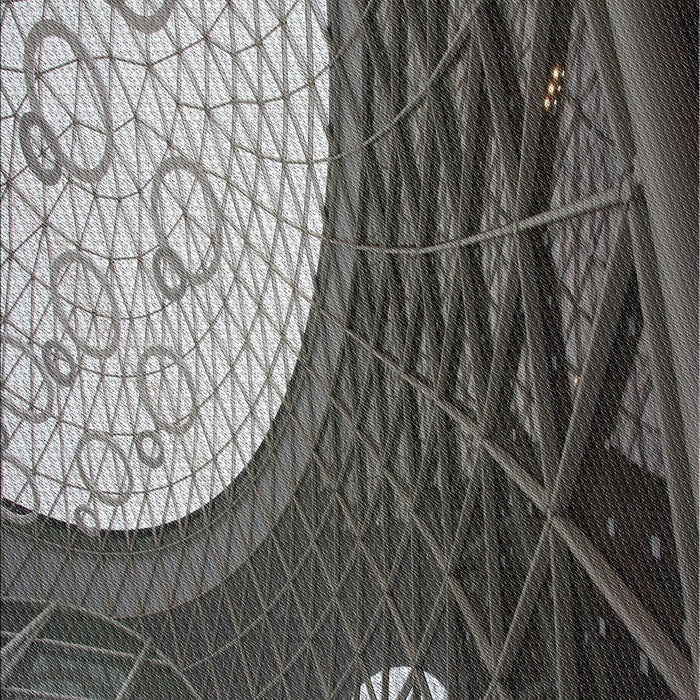 Machine Washable Transitional Charcoal Black Rug, wshpat2044