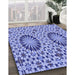 Machine Washable Transitional Jeans Blue Rug in a Family Room, wshpat2045blu