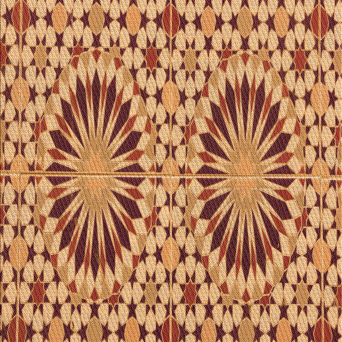 Patterned Orange Rug, pat2045org