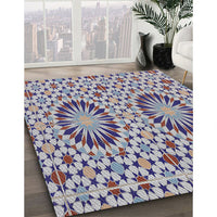 Patterned Purple Novelty Rug, pat2045