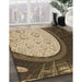 Patterned Bakers Brown Rug in Family Room, pat2046brn