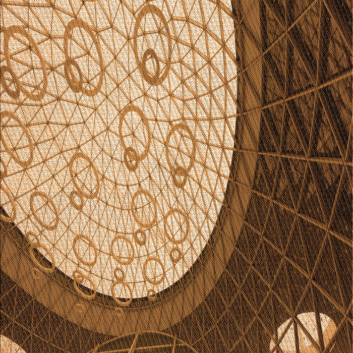 Patterned Red Brown Rug, pat2046org