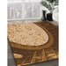 Machine Washable Transitional Red Brown Rug in a Family Room, wshpat2046org