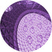 Square Patterned Violet Purple Rug, pat2046pur