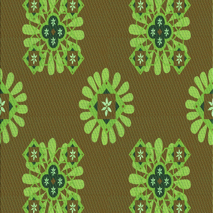 Machine Washable Transitional Dark Bronze Brown Rug, wshpat2047grn