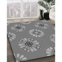 Patterned Ash Gray Rug, pat2047gry