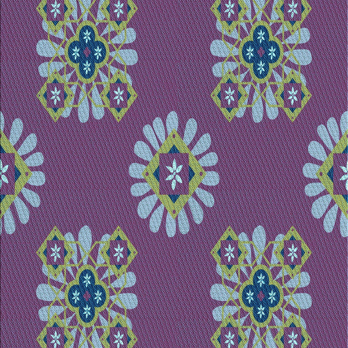 Patterned Purple Rug, pat2047lblu