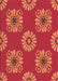 Machine Washable Transitional Bright Orange Rug, wshpat2047org