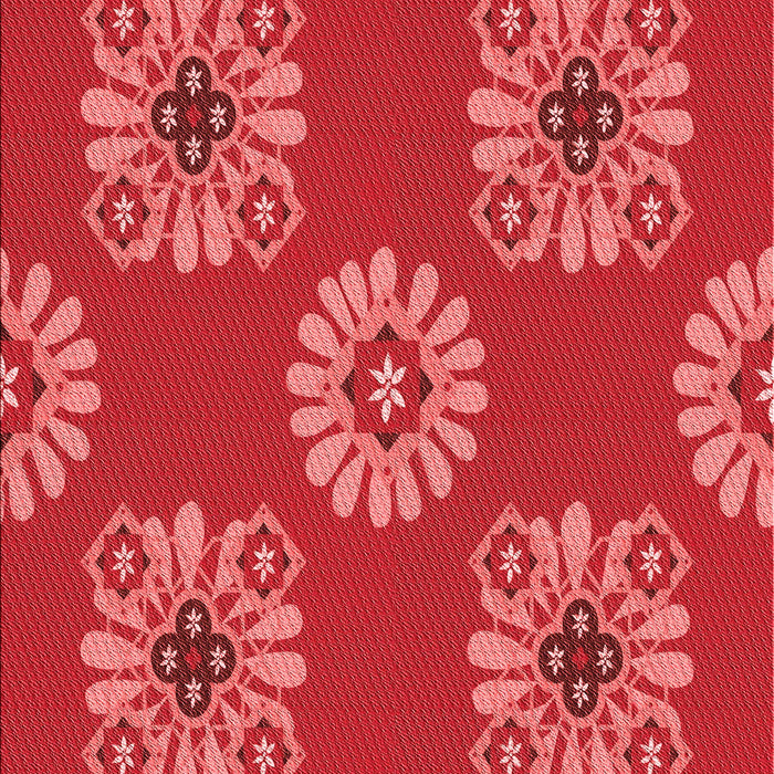 Machine Washable Transitional Red Rug, wshpat2047rd