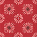 Round Patterned Red Rug, pat2047rd