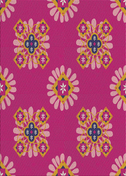 Patterned Dark Pink Novelty Rug, pat2047