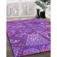 Patterned Purple Rug, pat2048pur