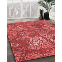 Patterned Red Rug, pat2048rd