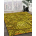 Machine Washable Transitional Yellow Rug in a Family Room, wshpat2048yw