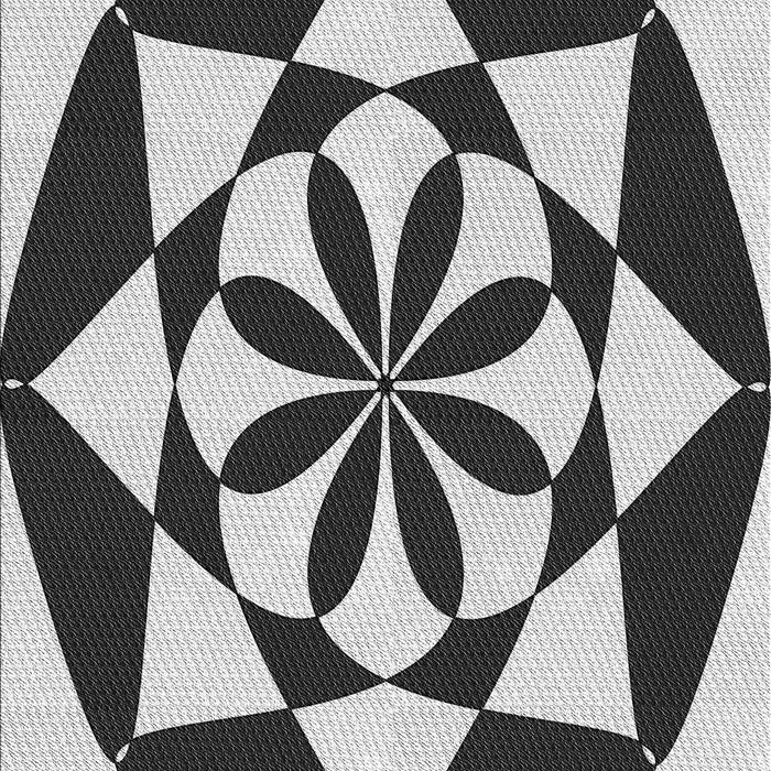 Machine Washable Transitional Dark Gray Black Rug, wshpat2049gry