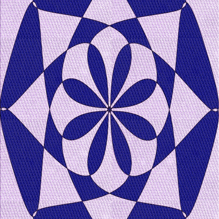 Patterned Blossom Pink Rug, pat2049pur