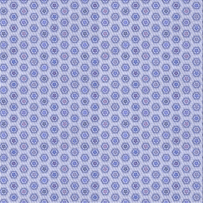 Round Patterned Medium Slate Blue Rug, pat205blu