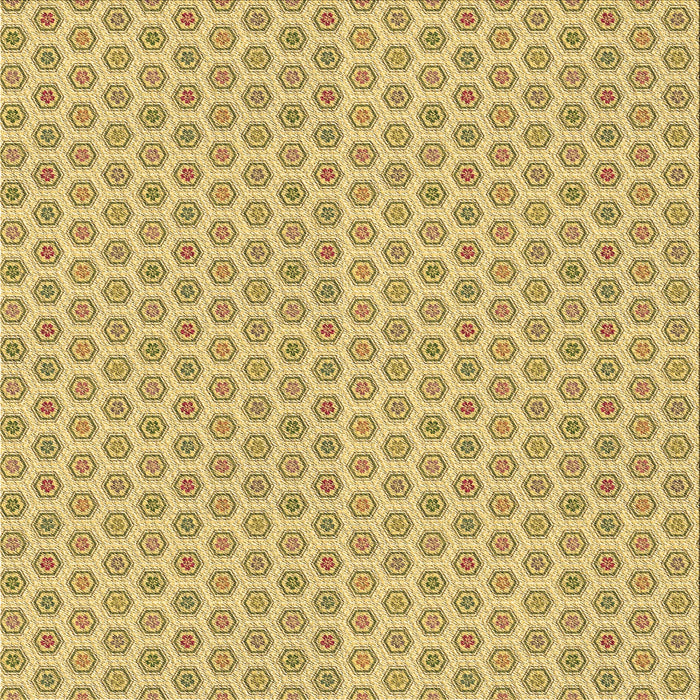 Round Patterned Dark Golden Brown Rug, pat205brn