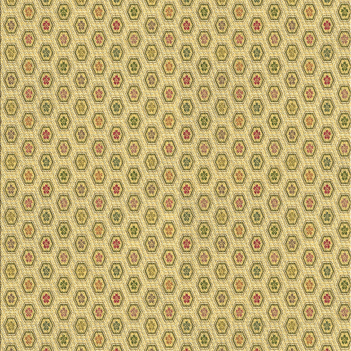 Patterned Dark Golden Brown Rug, pat205brn