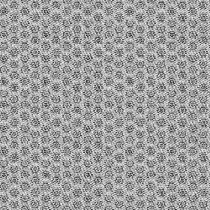 Round Patterned Platinum Gray Rug, pat205gry