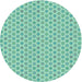 Square Machine Washable Transitional Mint Green Rug in a Living Room, wshpat205lblu