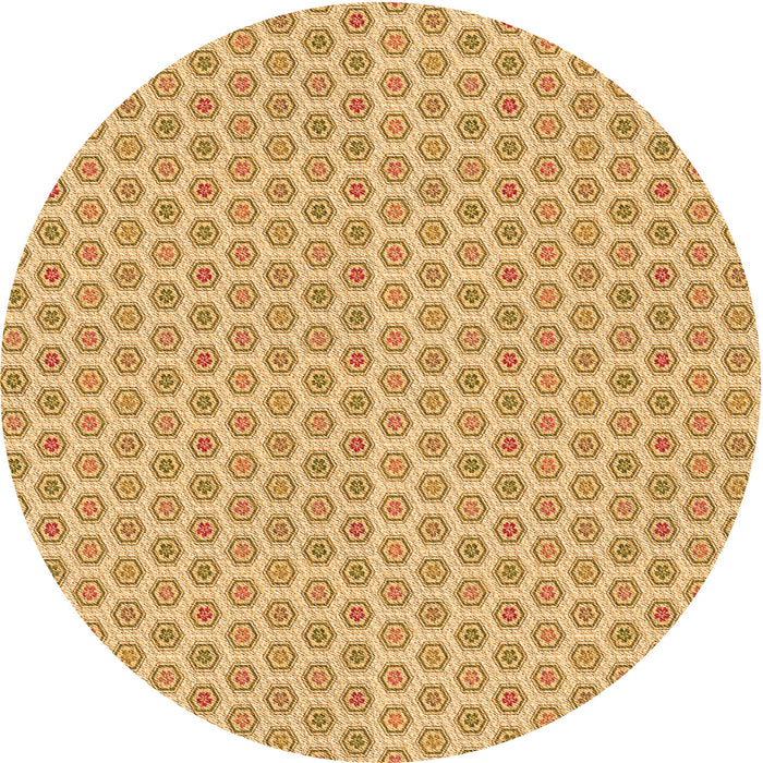 Square Machine Washable Transitional Orange Rug in a Living Room, wshpat205org