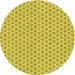 Square Patterned Yellow Rug, pat205yw
