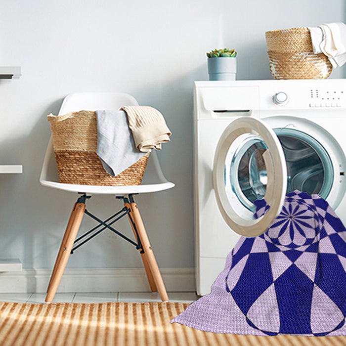Machine Washable Transitional Blossom Pink Rug in a Washing Machine, wshpat2050pur