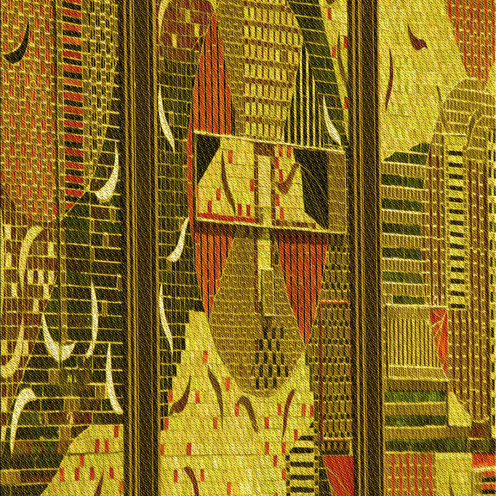 Patterned Red Brown Rug, pat2051yw