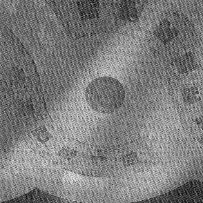 Round Machine Washable Transitional Grey Gray Rug, wshpat2052gry