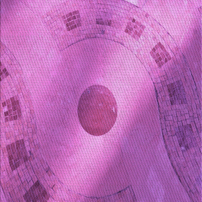 Patterned Bright Neon Pink Purple Rug, pat2052pur