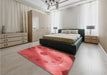 Patterned Red Rug in a Bedroom, pat2052rd