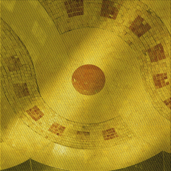 Round Machine Washable Transitional Dark Bisque Brown Rug, wshpat2052yw